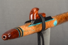 York Gum Burl Native American Flute, Minor, Mid A#-4, #L7C